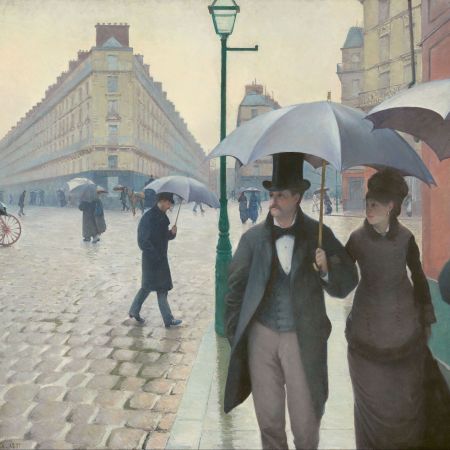 Οι δρόμοι του Παρισιού, μια βροχερή μέρα, Gustave Caillebotte